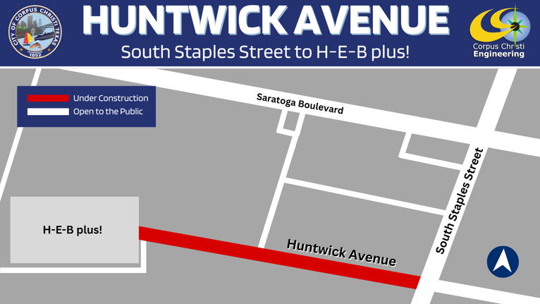 Huntwick construction map