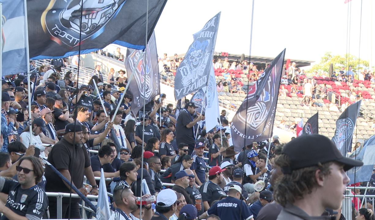 Hundreds gathered at Snapdragon Stadium for the San Diego FC match. 