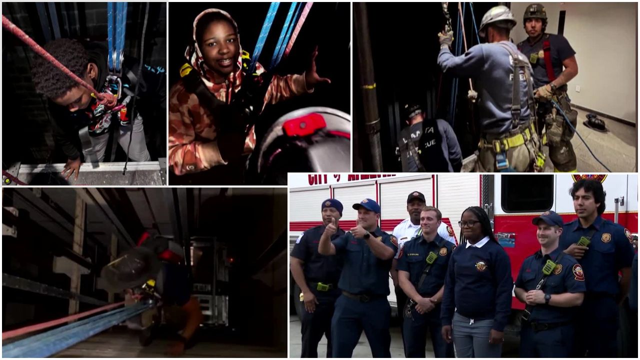 Kids trapped hours in elevator shaft reunite with firefighter heroes