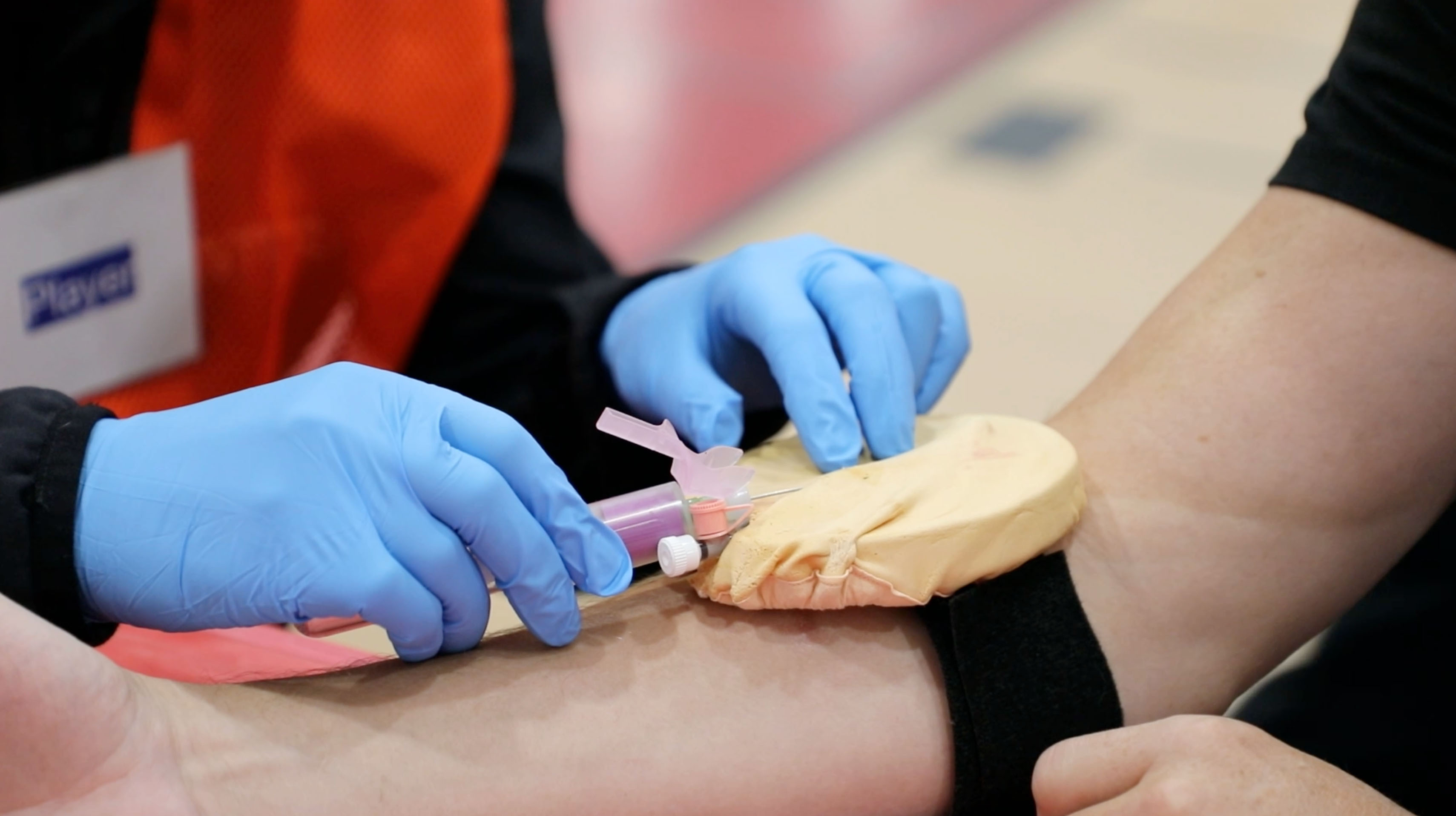Simulated blood draw