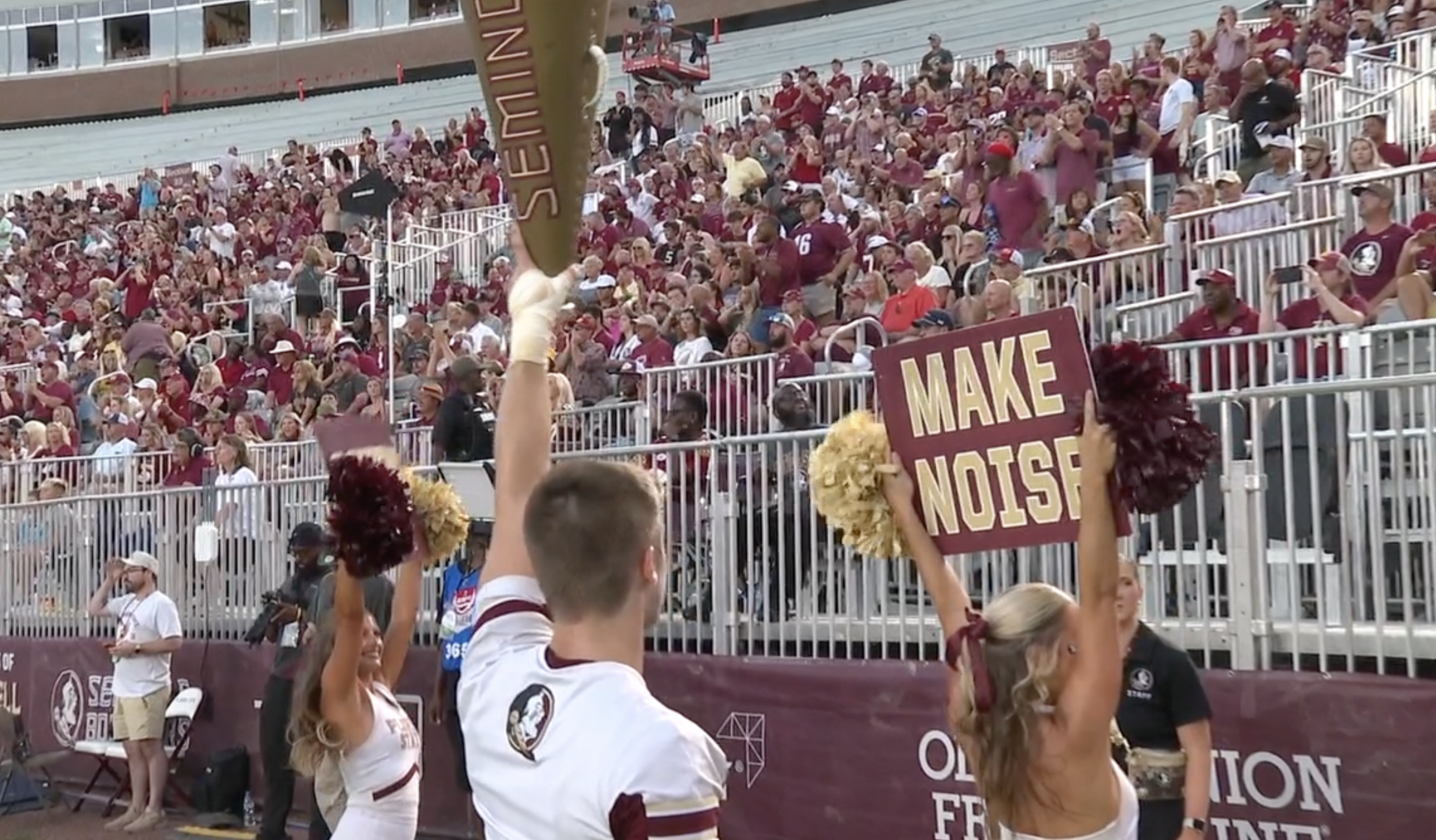 Fans work around renovations at Doak Campbell Stadium as Seminoles kick off first home game