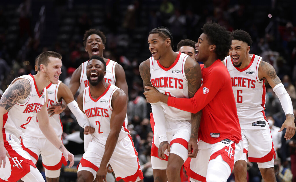 APTOPIX Rockets Wizards Basketball