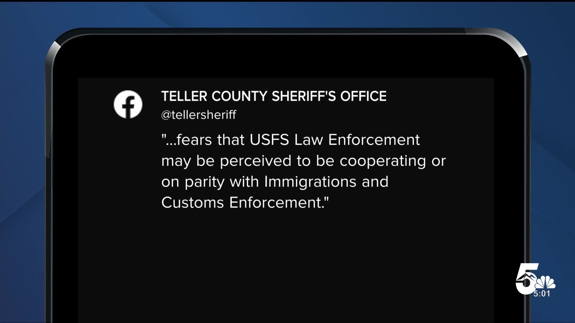 Teller County Sheriff's Office Post