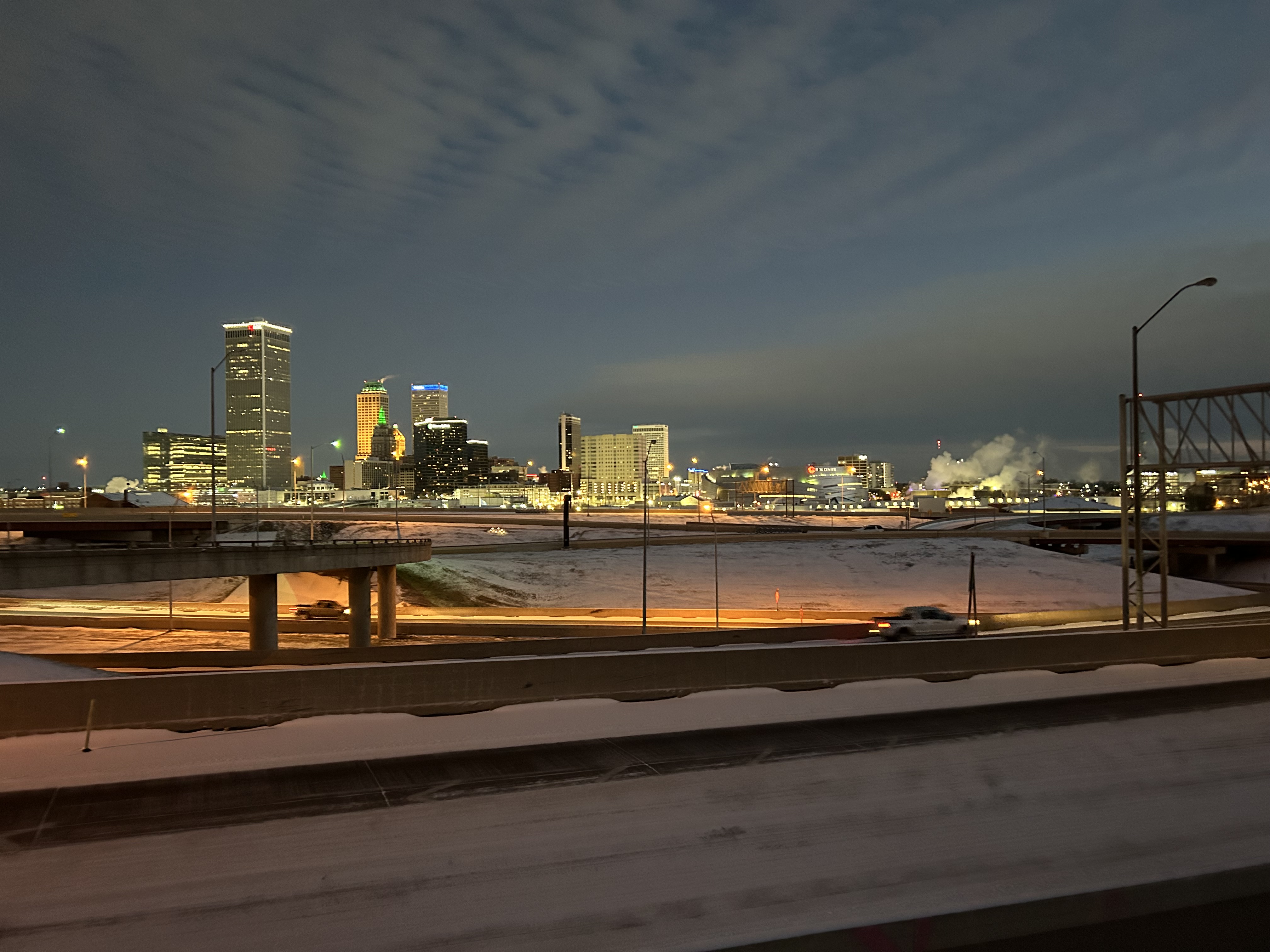 Tulsa Skyline Snow 