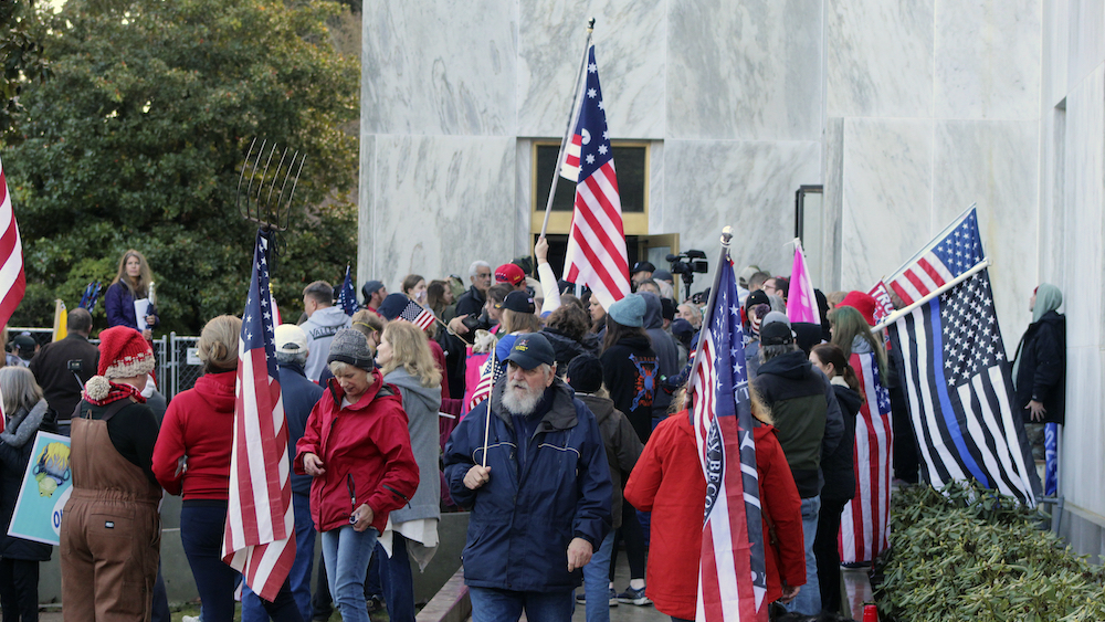Protest-Oregon Lawmaker Charged