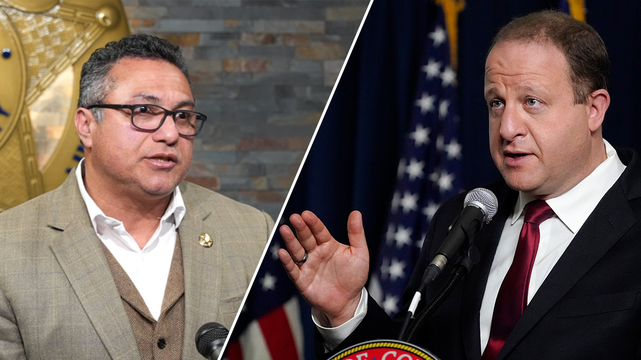 Sheriff Joe Roybal and Governor Jared Polis 