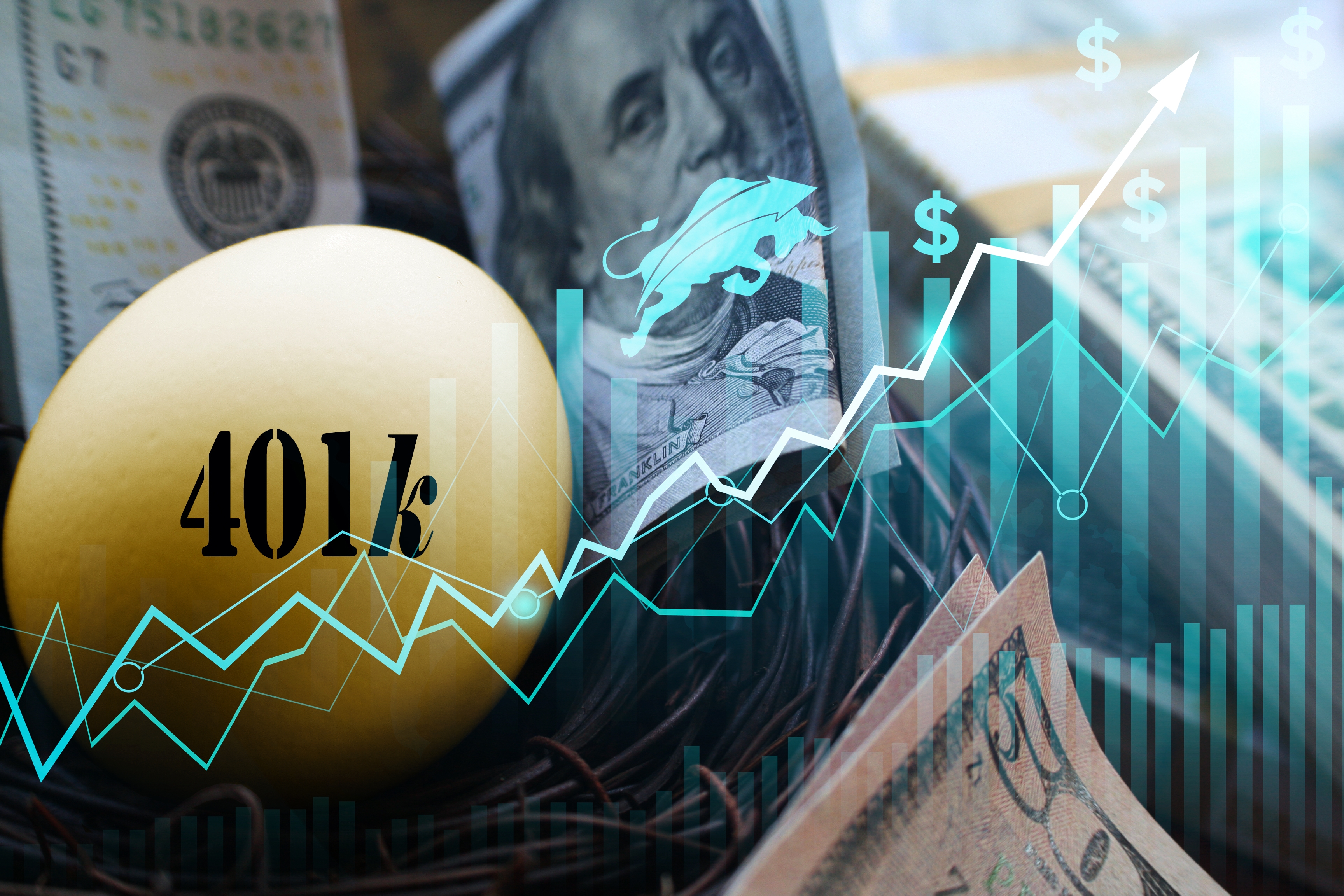 A graphic showing stock market yields