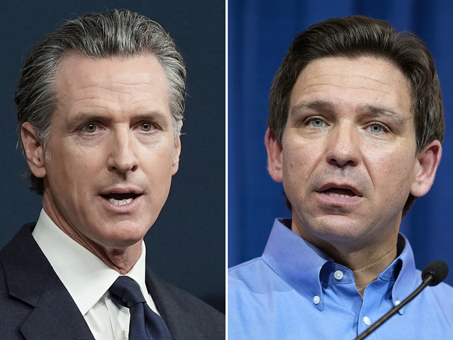 Gavin Newsom,Ron DeSantis