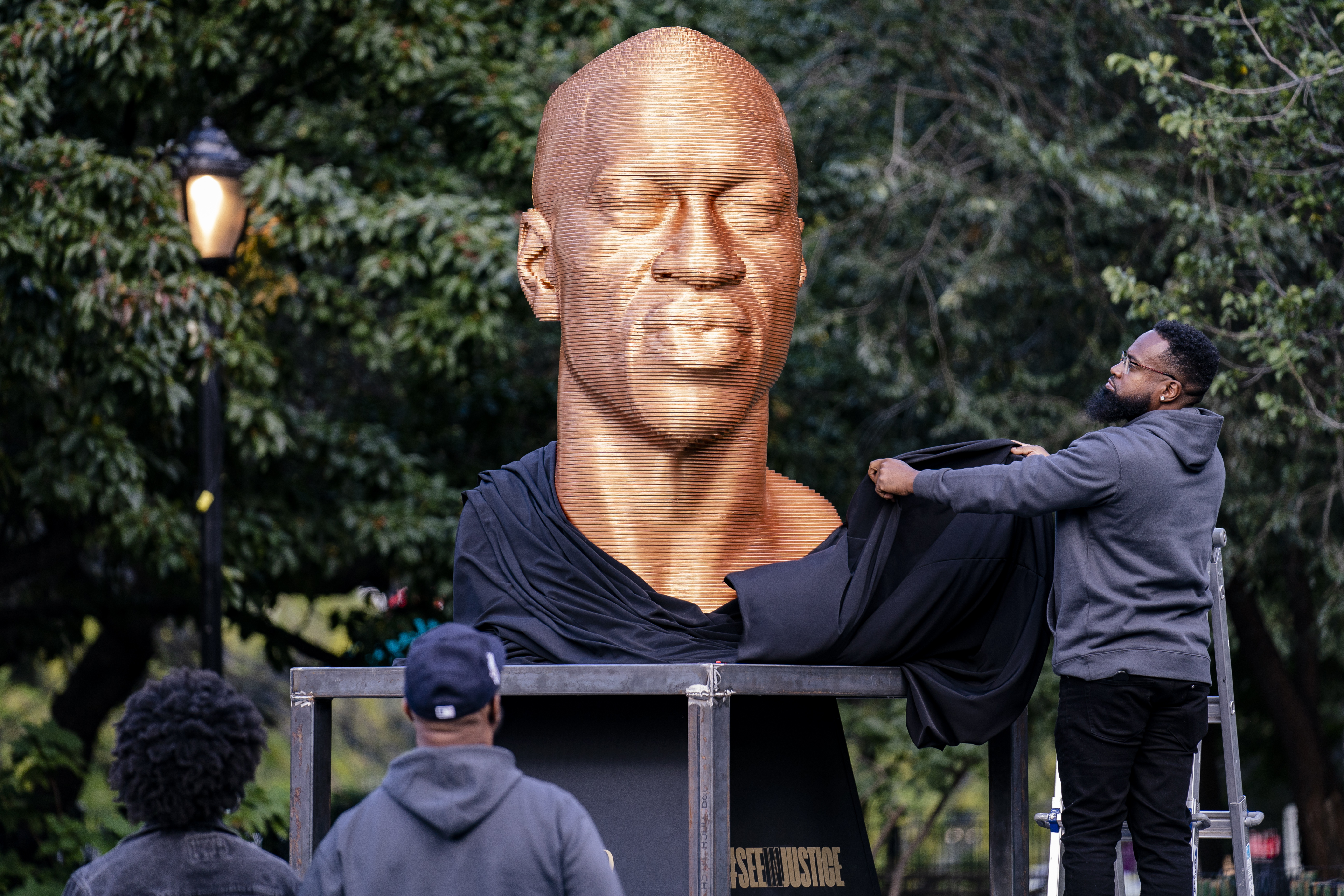 Floyd Statue Vandalized