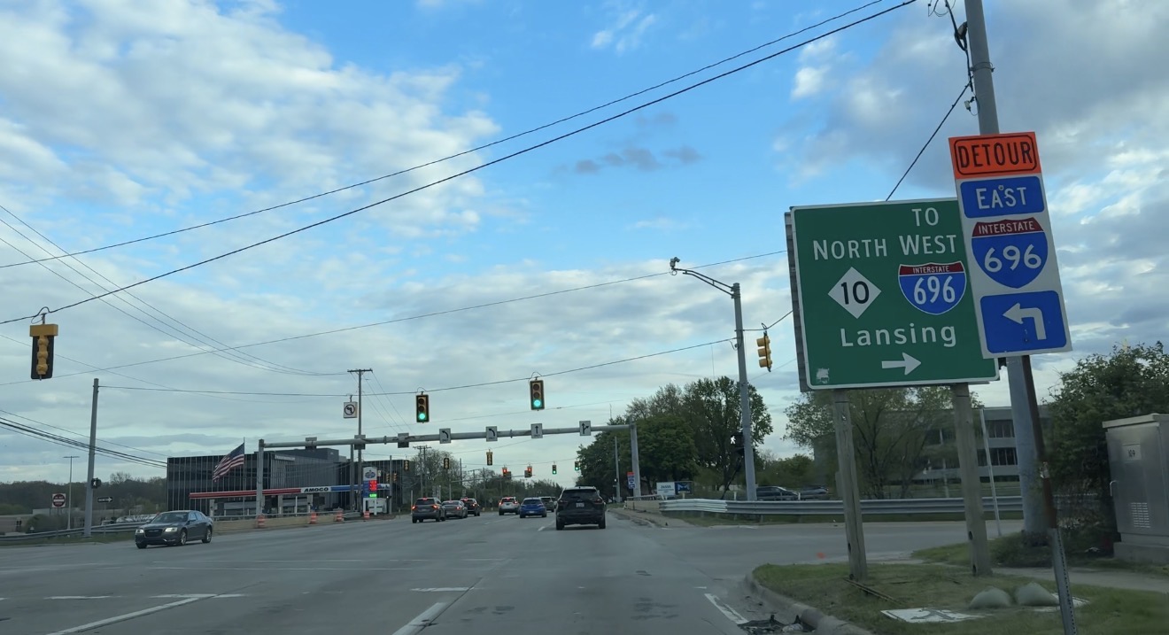 Westbound I-696 exit to Lahser Road, M-10 and Telegraph closing for months in Oakland County