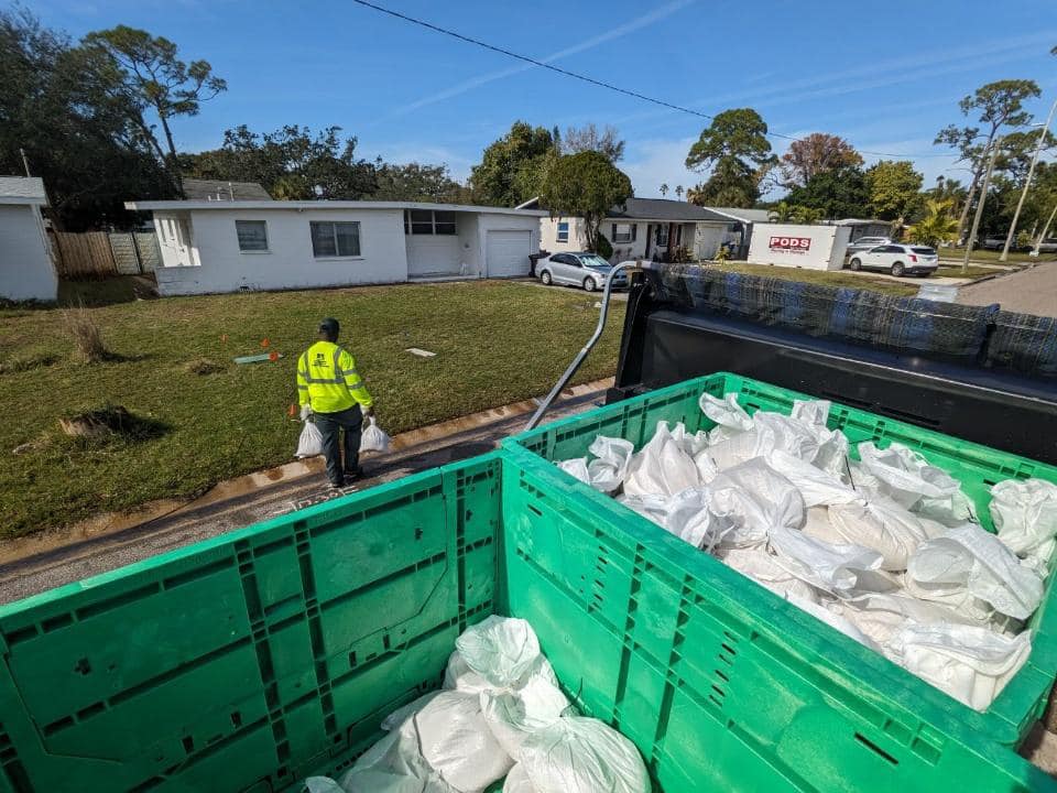 City of St. Petersburg opening sandbag sites across the area