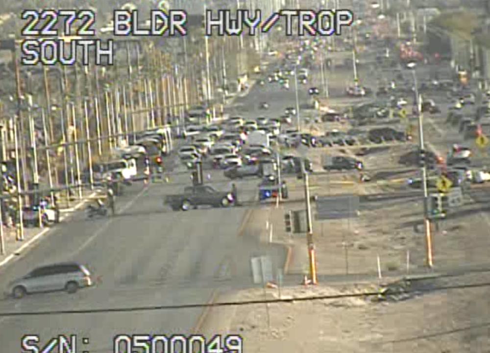 Crash on NB Boulder Highway at Whitney Avenue