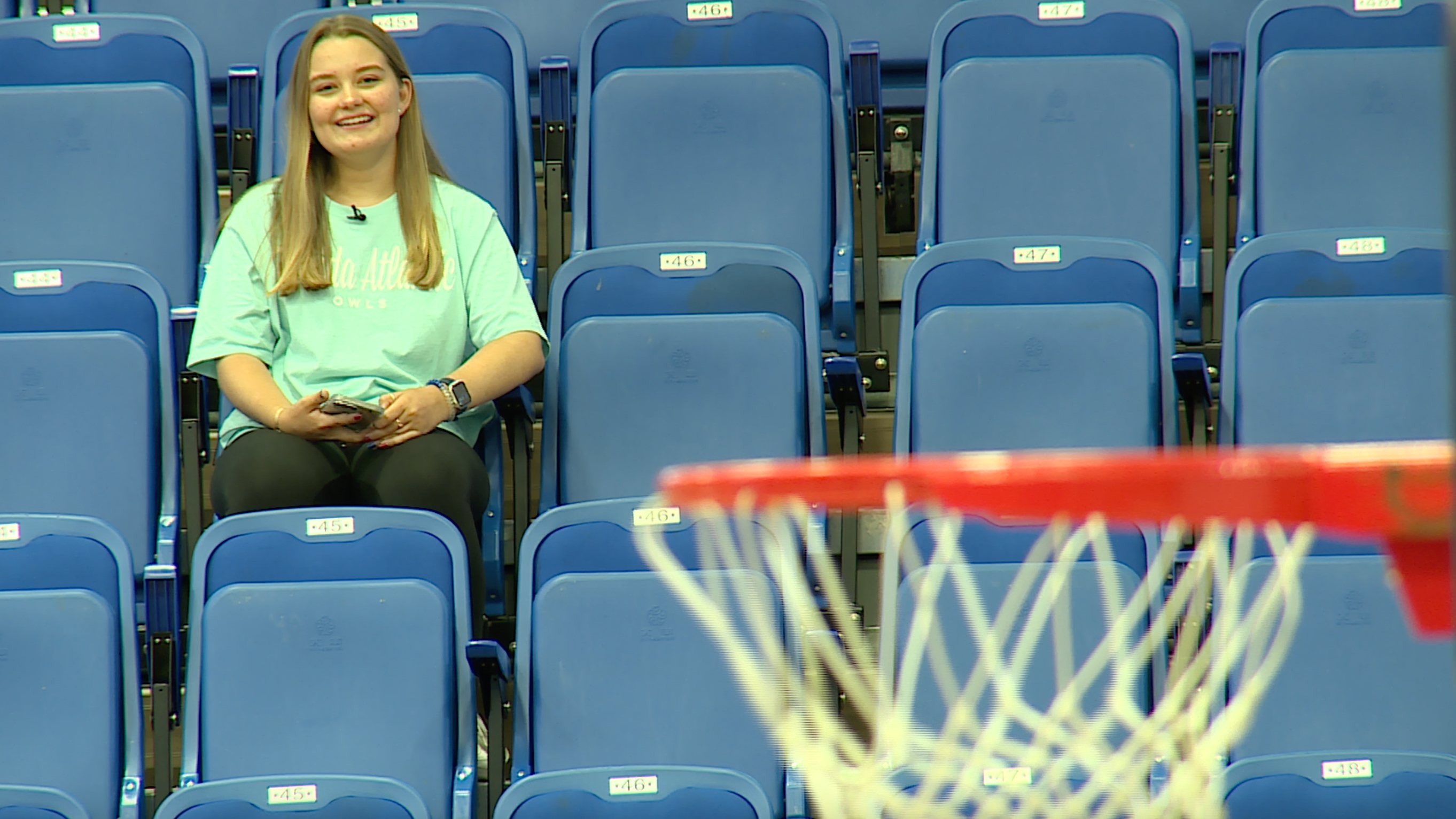 Samantha White discusses how her love for the FAU basketball team has grown this year.