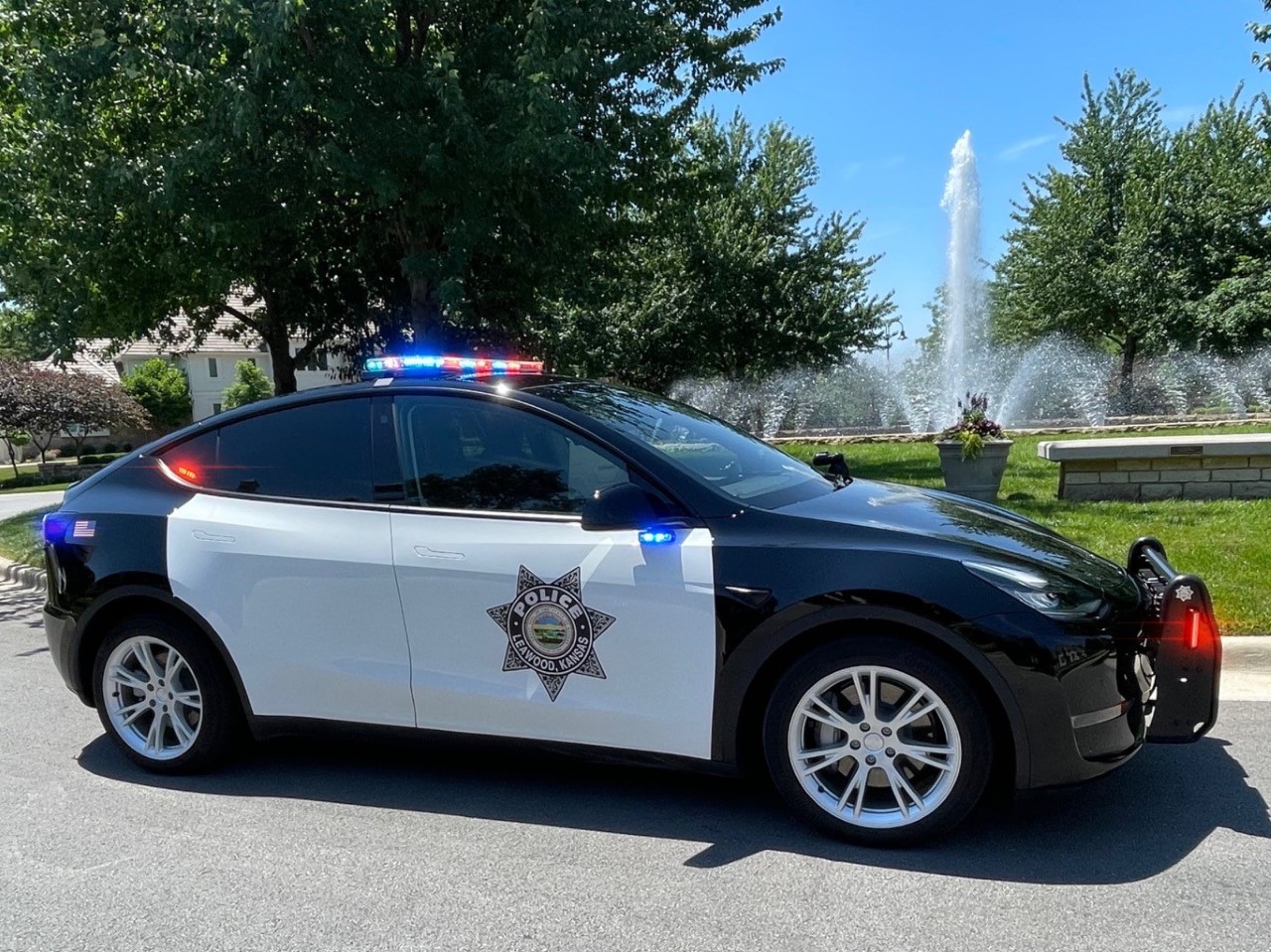 Leawood Police Department tesla