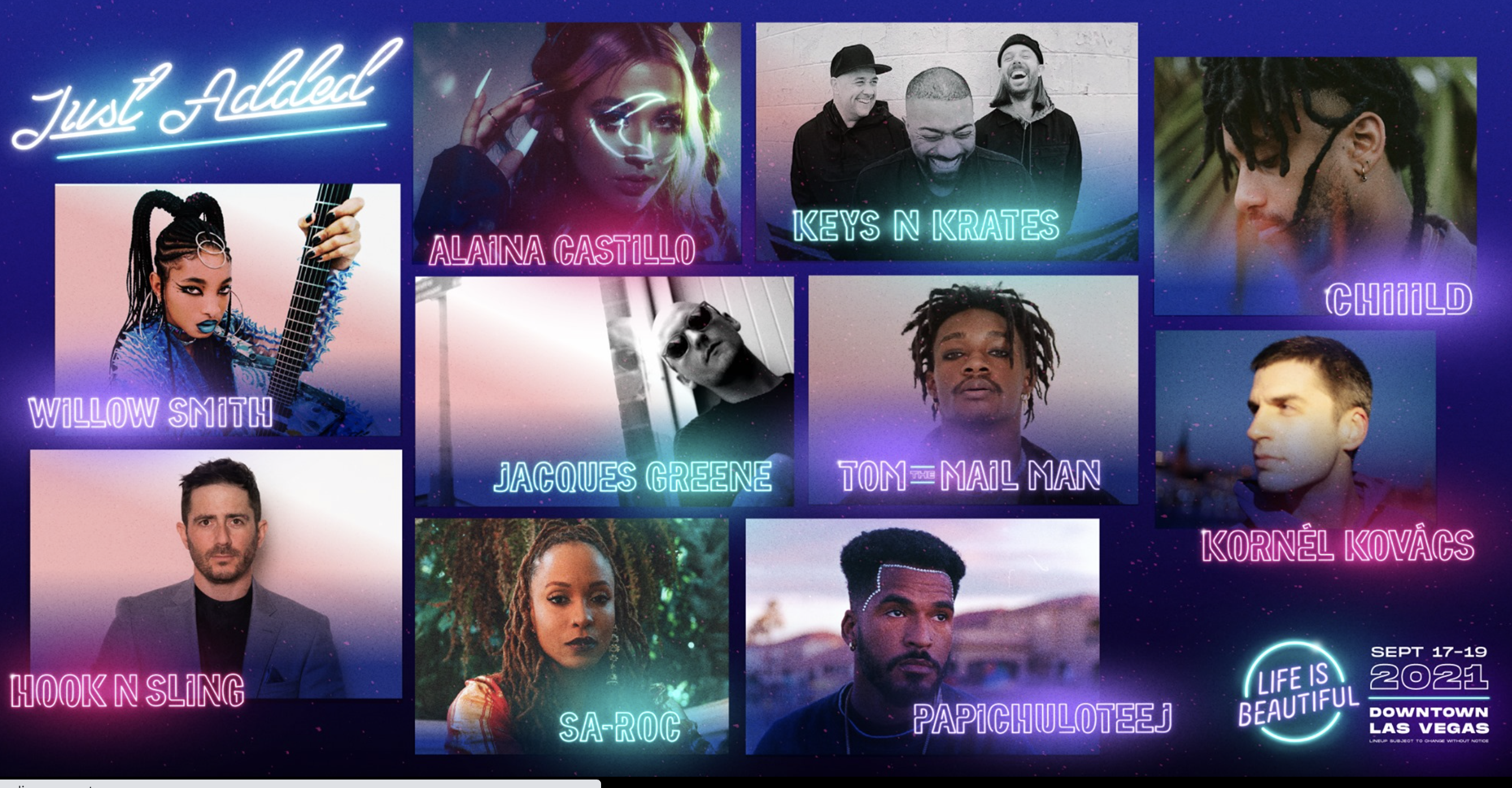 Life Is Beautiful Announces 10 New Acts For Downtown Festival