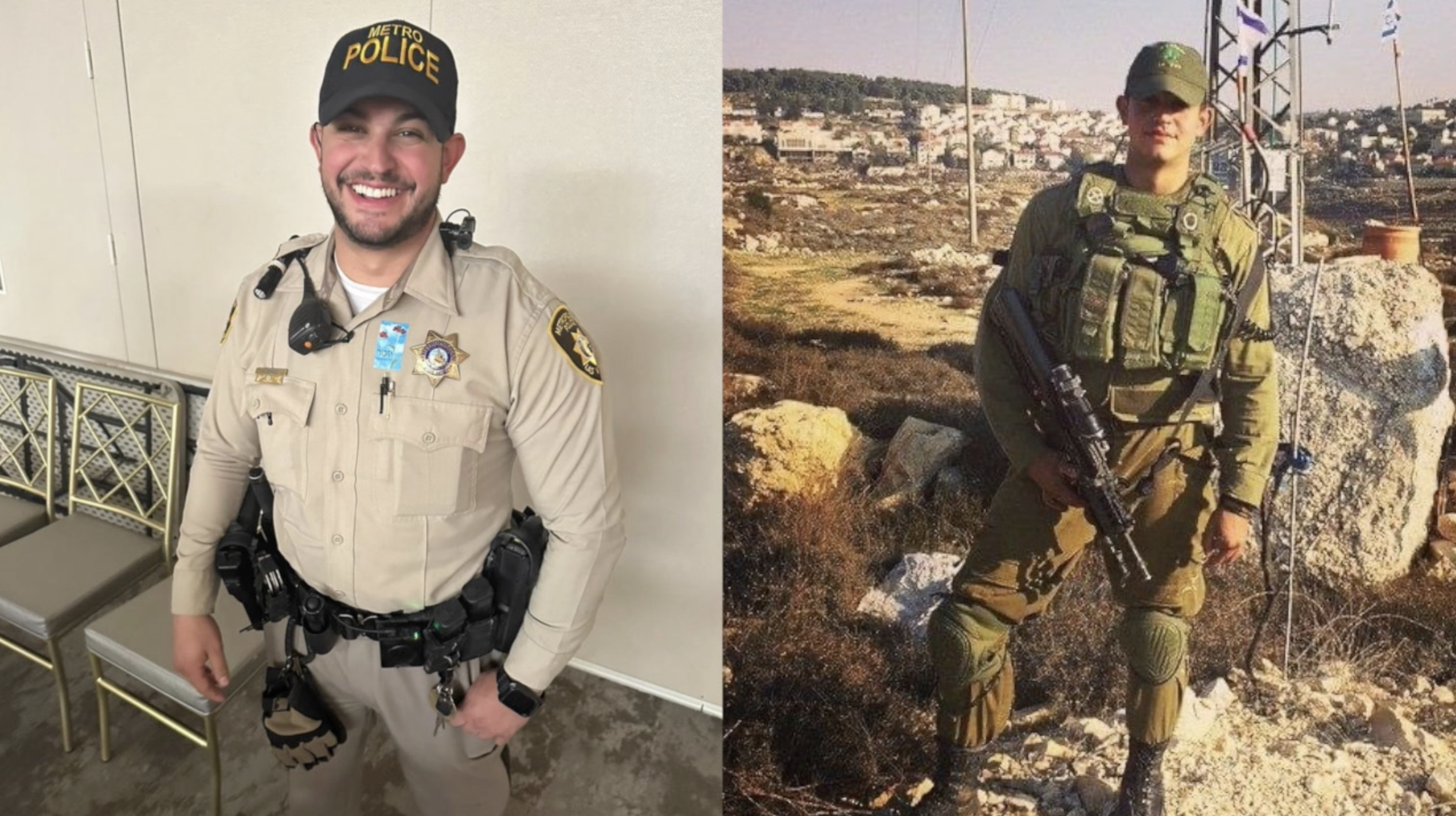 Ariel Sally serves with both the IDF in Israel and the LVMPD. 