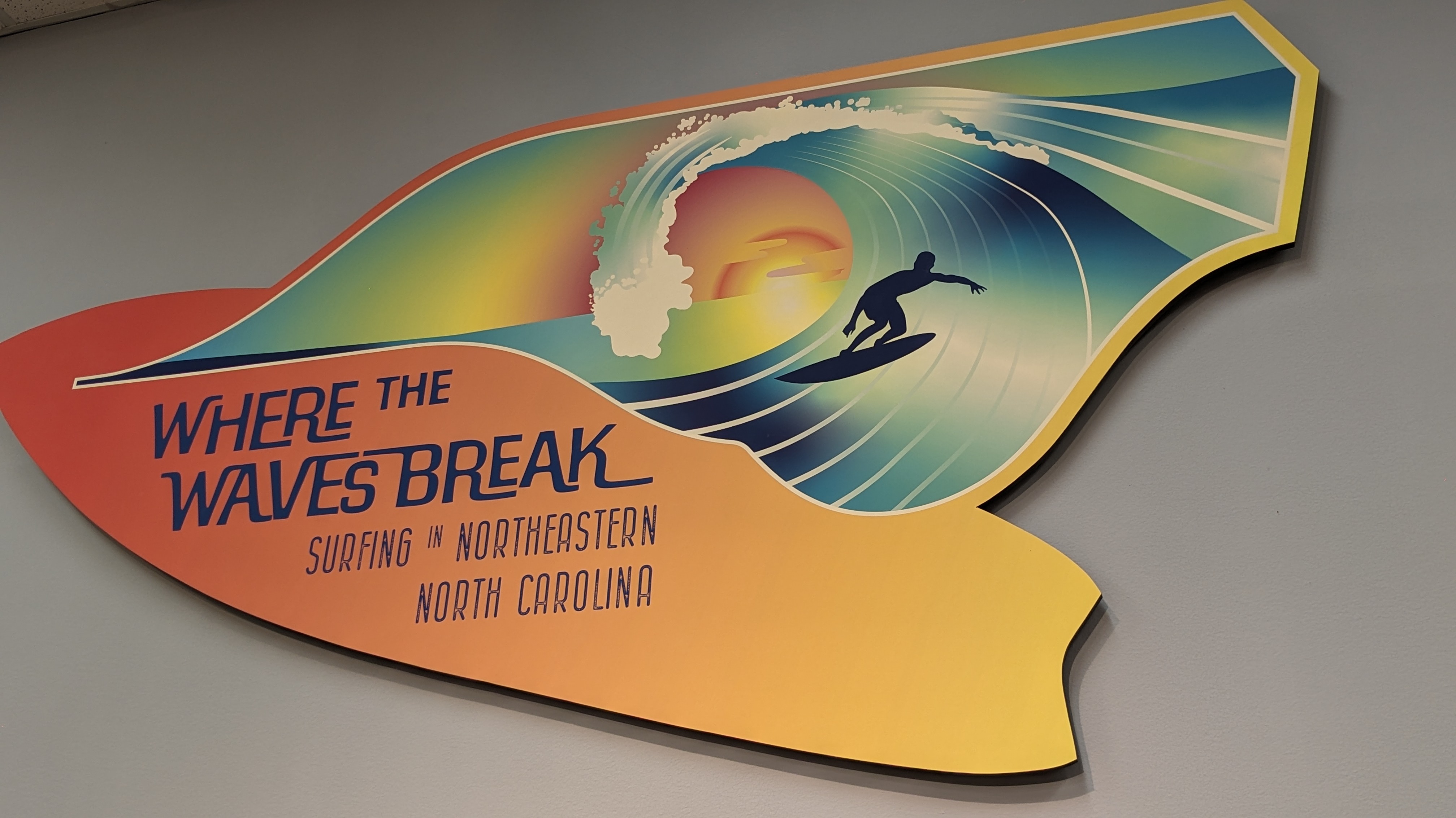 Where The Waves Break surfing exhibit
