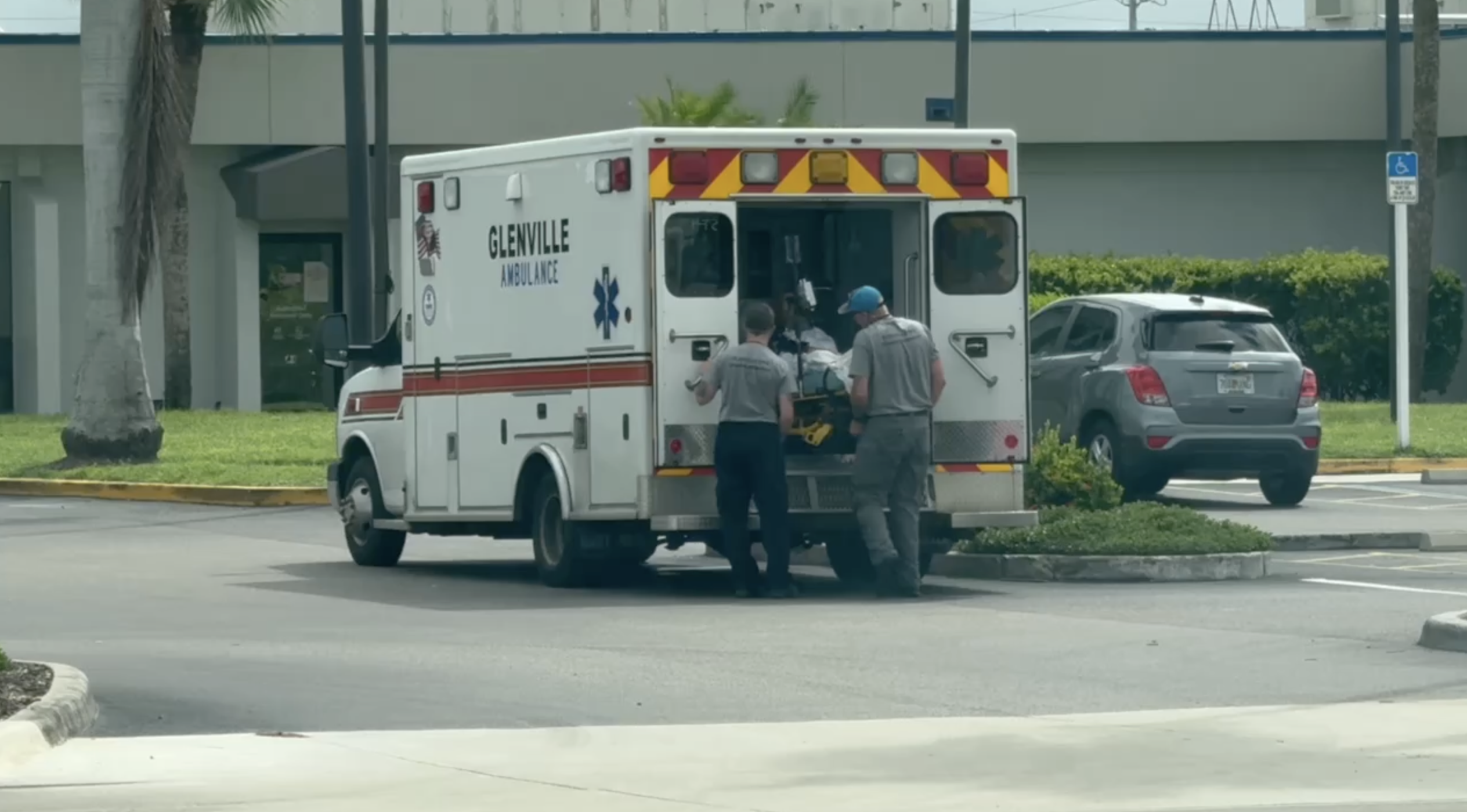 ShorePoint Health ambulance with patient