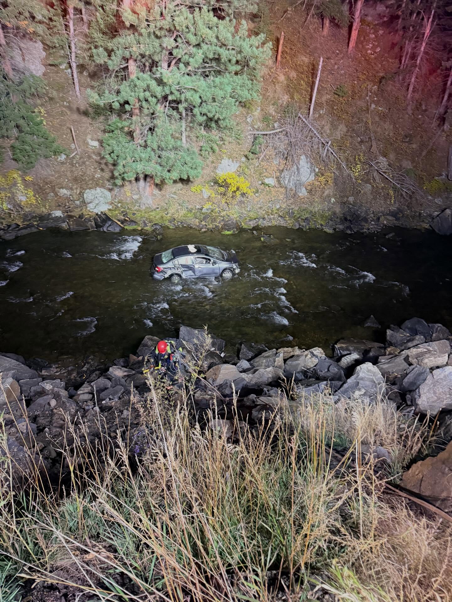 Golden Fire rescues driver after car crashes into Clear Creek Canyon.jpg