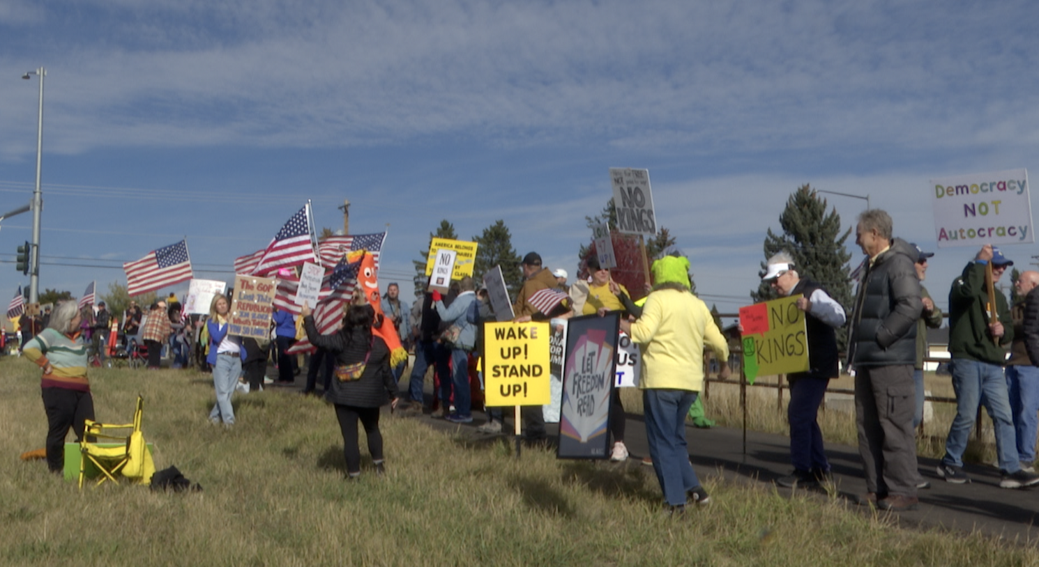 "No Kings" Protest in Kalispell