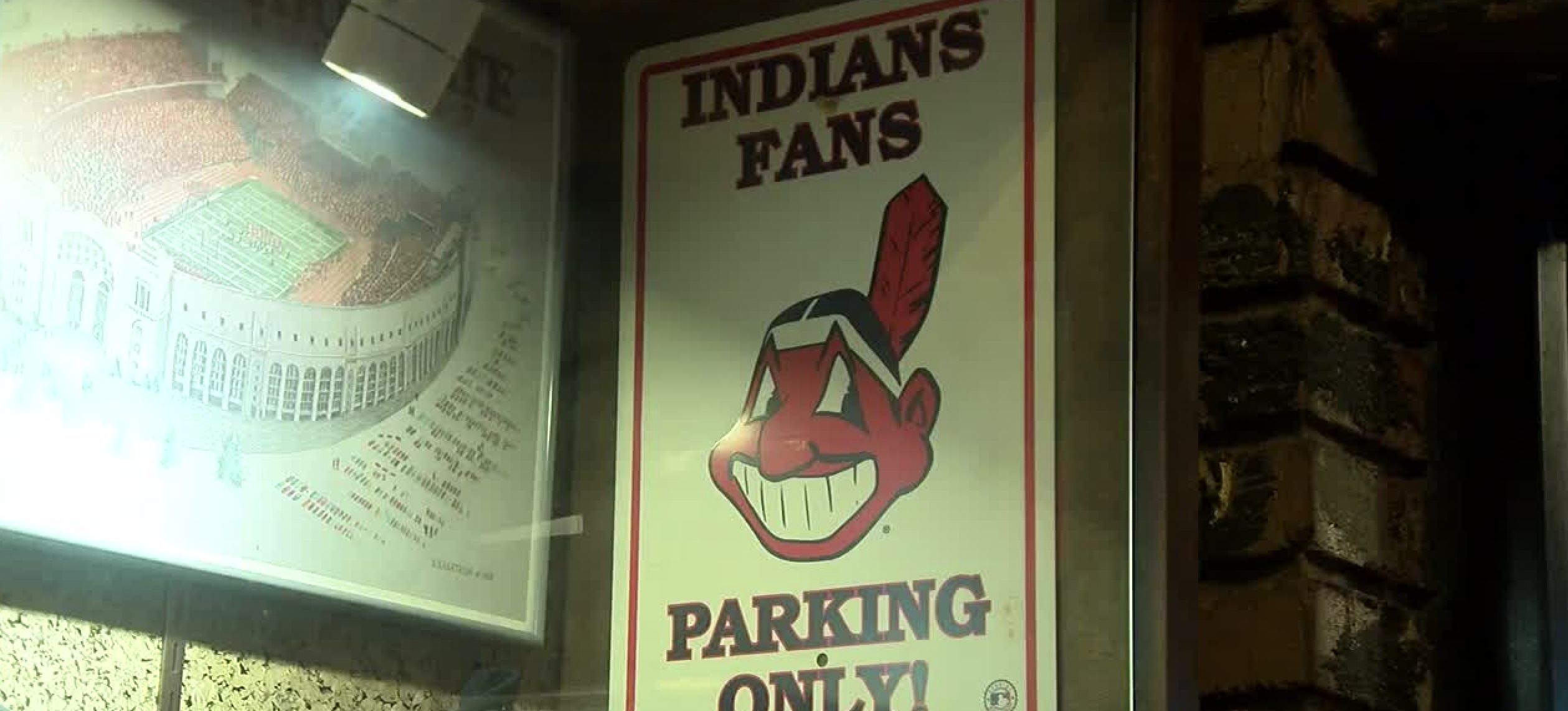 Clevelands Indians sign