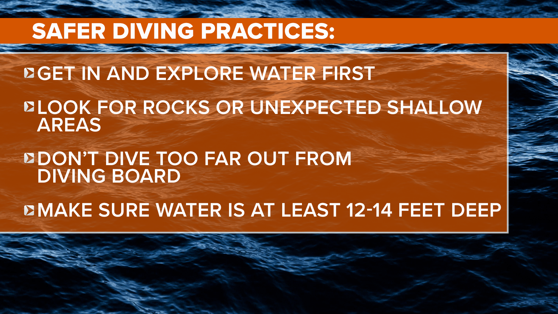 Tips to save diving 