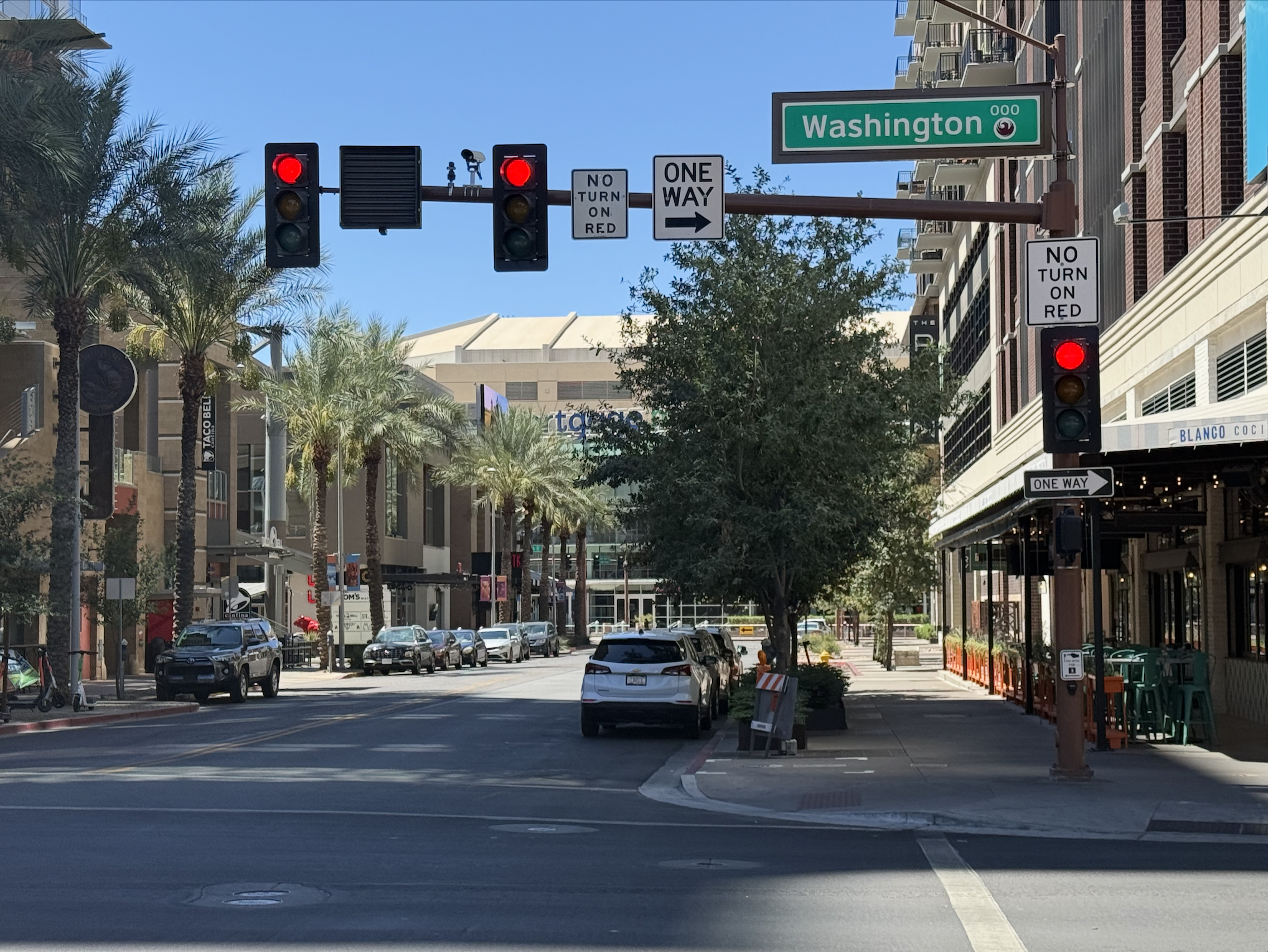 Washington Street in downtown Phoenix