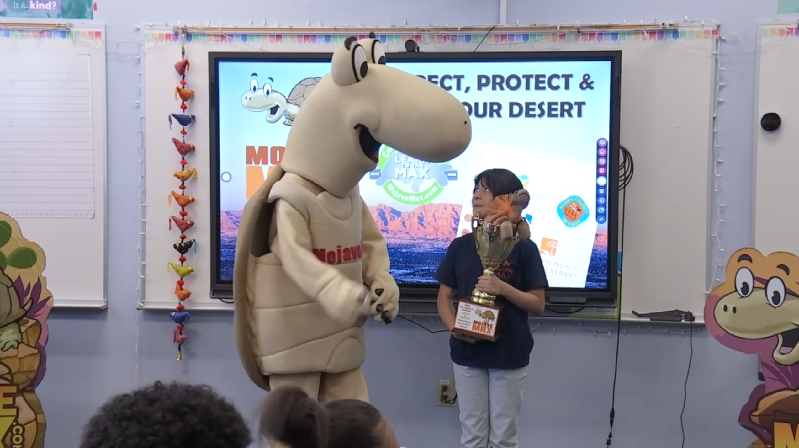 4th grader at Elaine Wynn Elementary School wins the Springs Preserve's Mojave Max contest