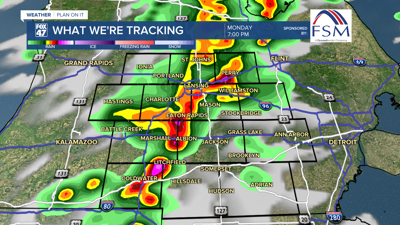 Showers and storms move through our neighborhoods Monday evening