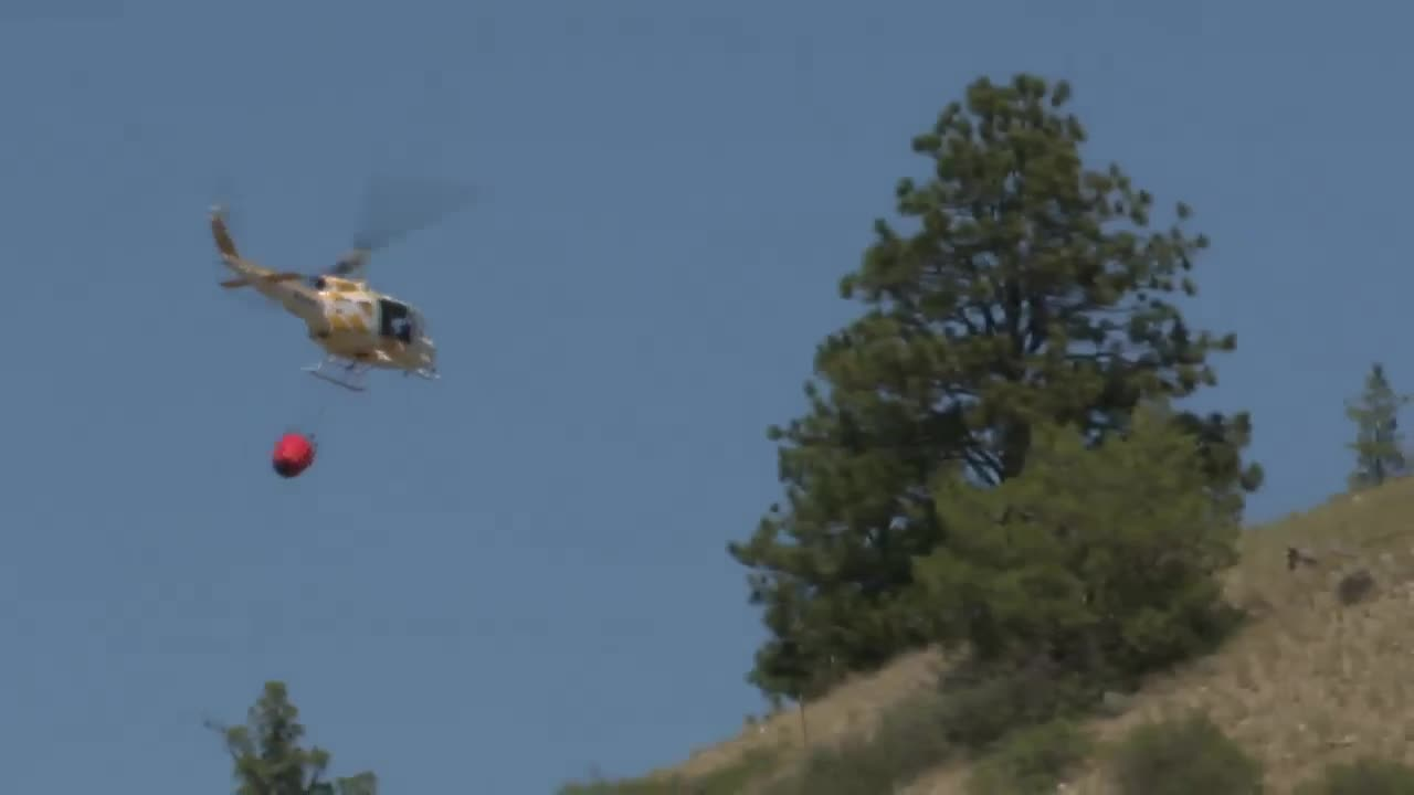 DNRC helicopter crashes responding to Deep Creek Fire