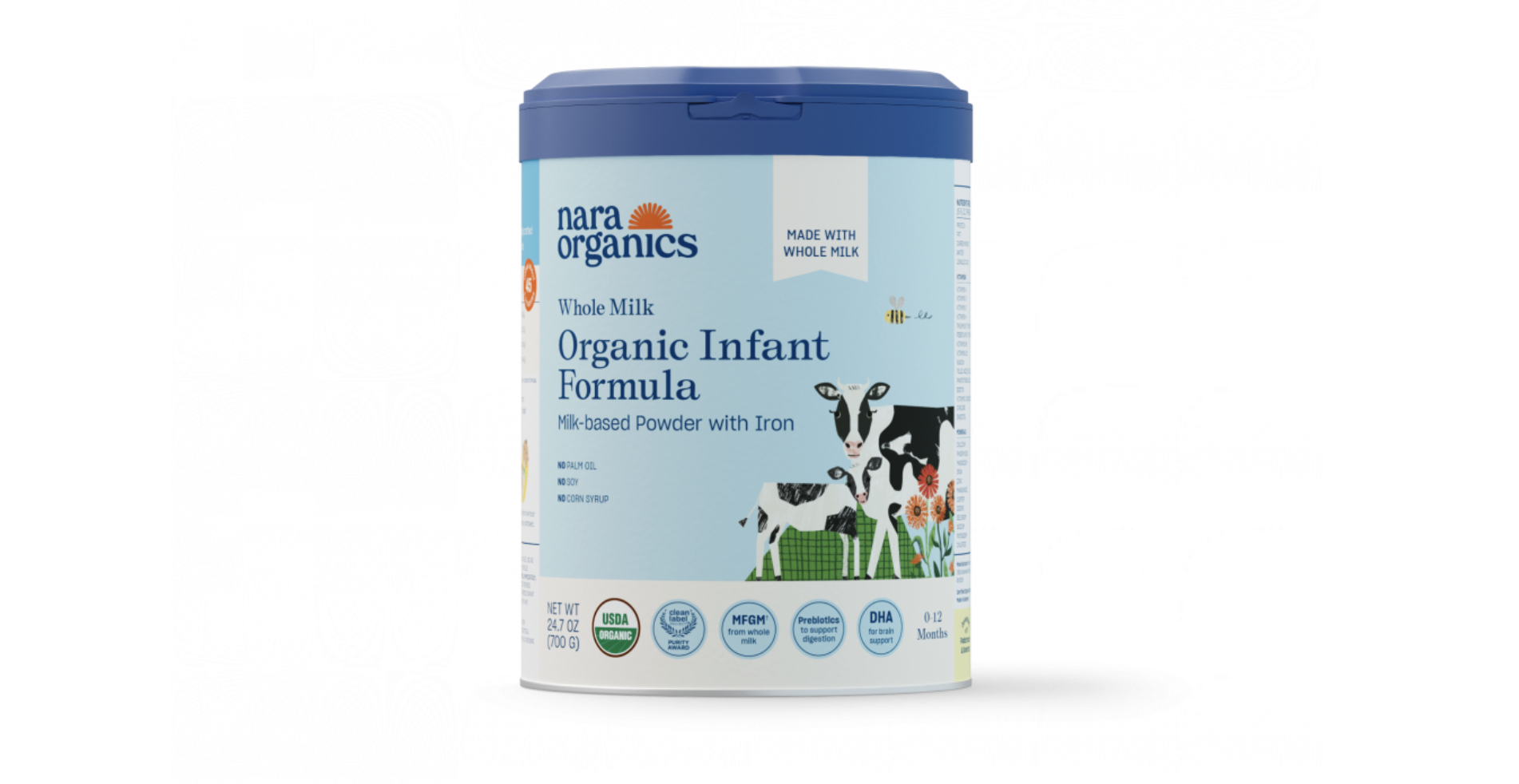 Nara Organics whole milk infant formula