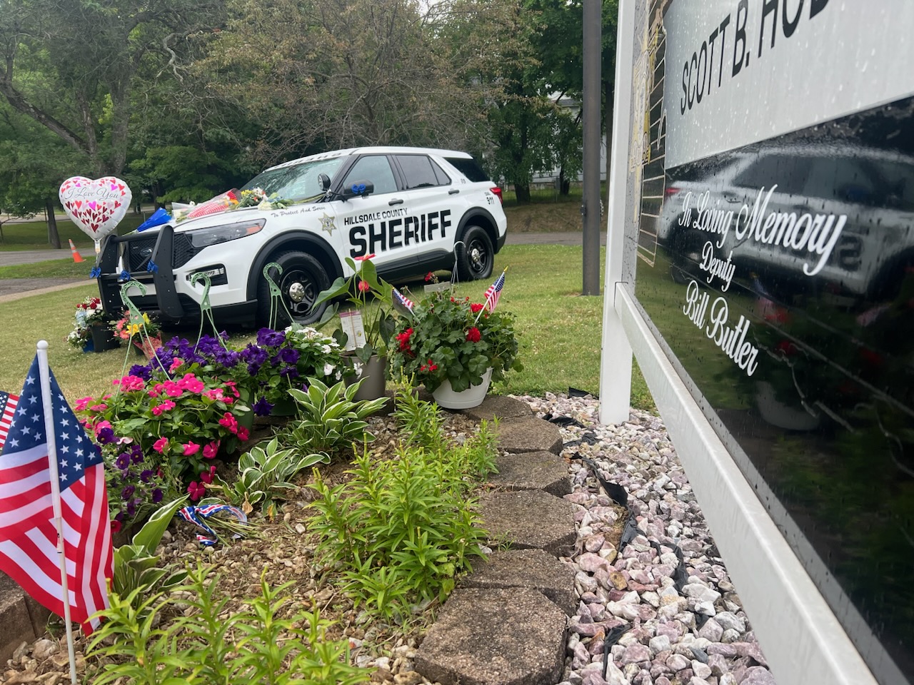 Bill Butler Jr Memorial & Squad Car
