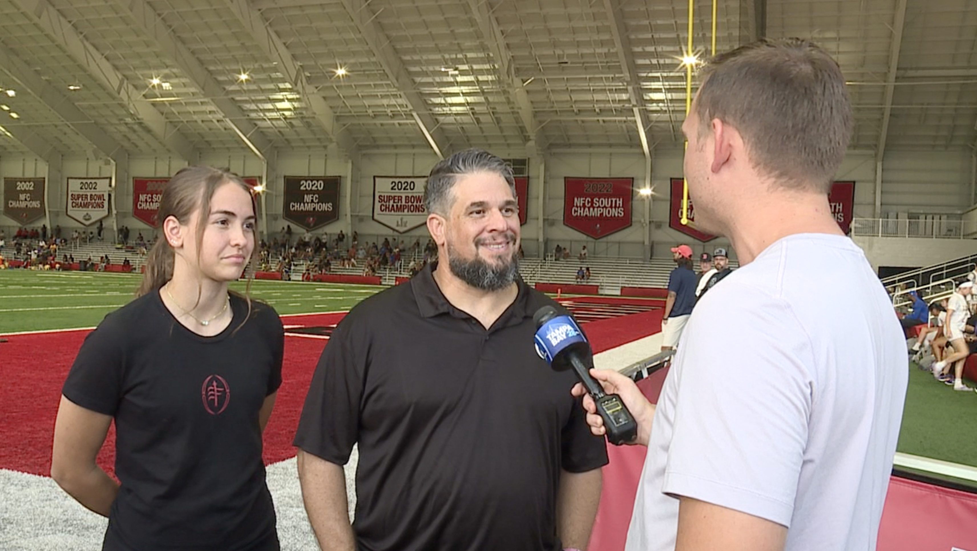 Girls flag football is growing fast, and a Tampa coach is helping lead the way