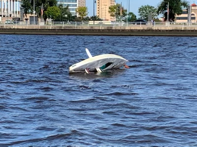 Coast Guard rescues 1 after vessel capsizes in Lake Charles, Louisiana