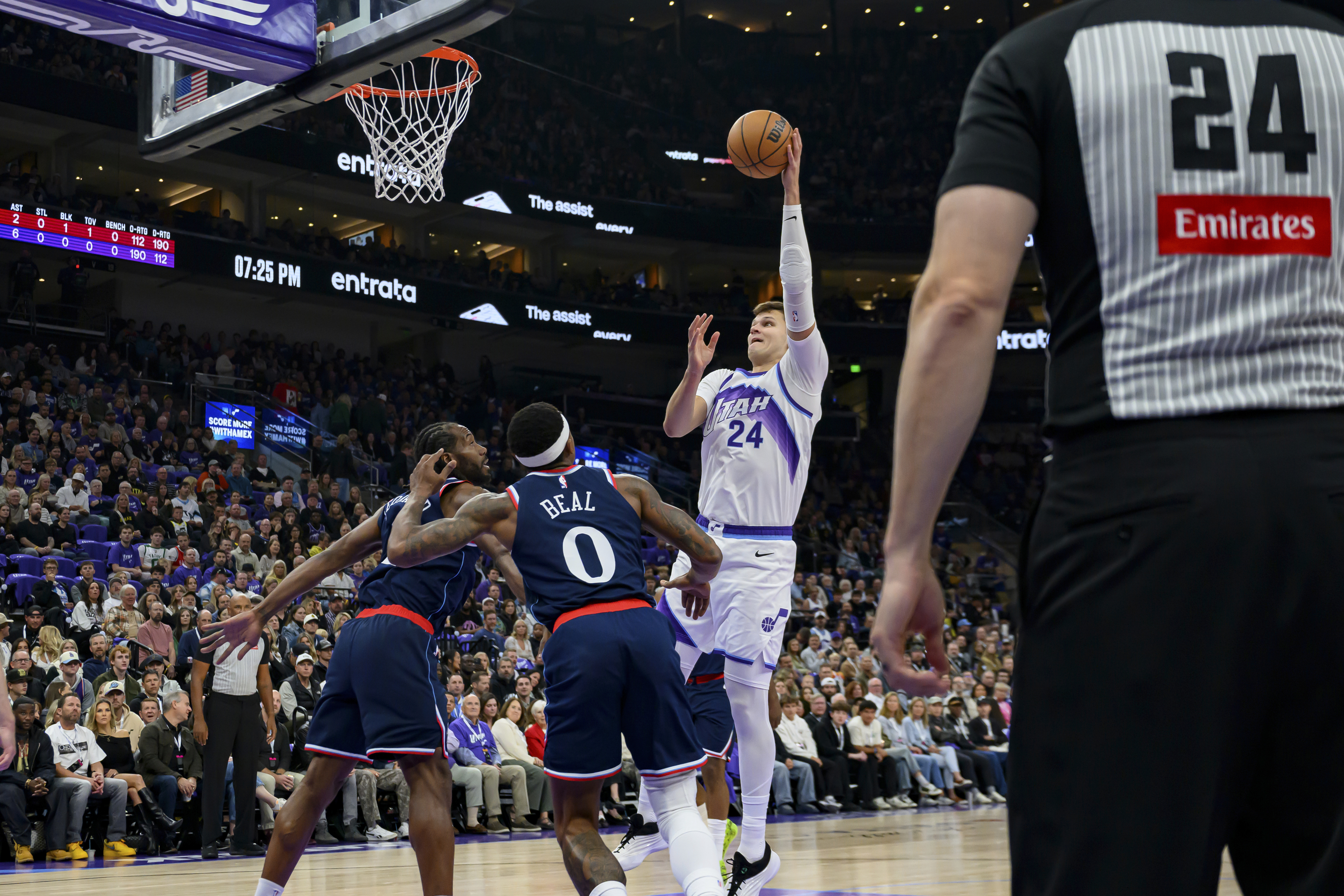 Kessler scores 22 points to lead Jazz past Clippers 129-108