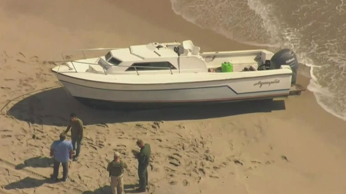 A boat with nine migrants was beached in Manalapan on Oct. 11, 2023, according to the Palm Beach County Sheriff's Office.