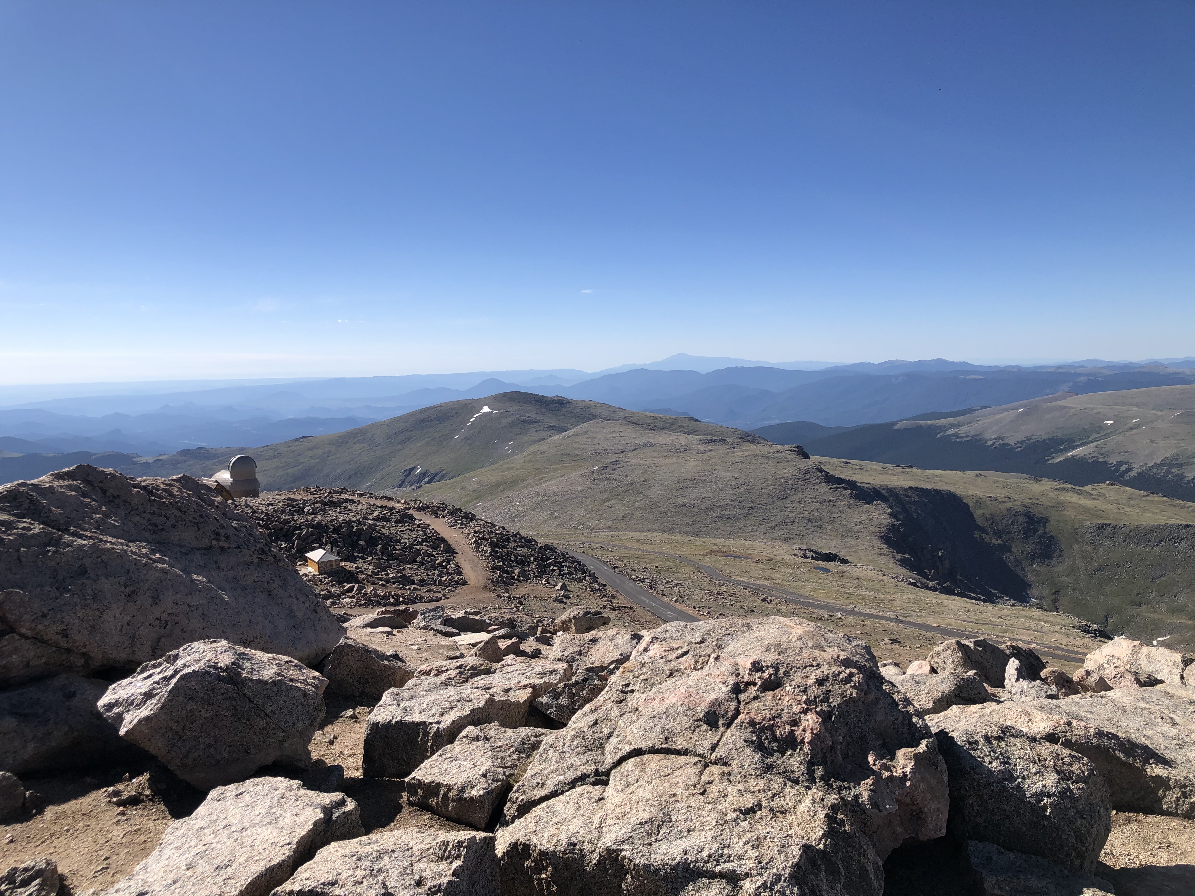 View from near summit of Mount Evans