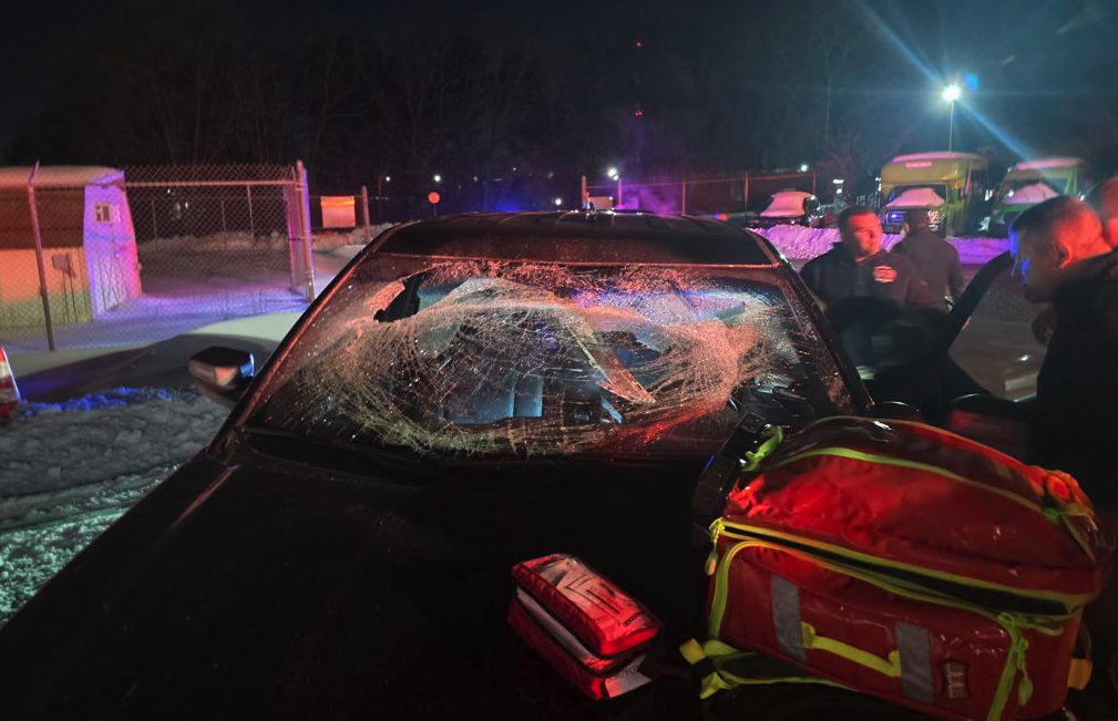Shattered AACOSO windshield 