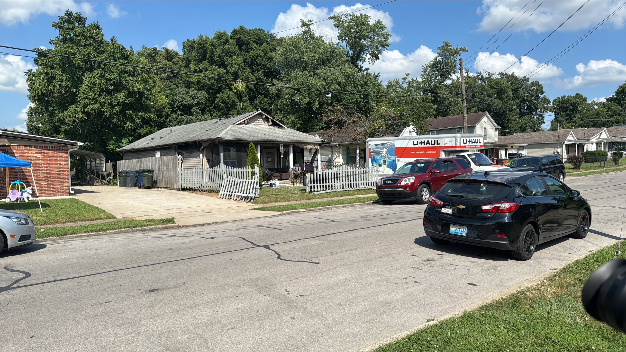 Home where early morning structure fire took place on Charles Avenue