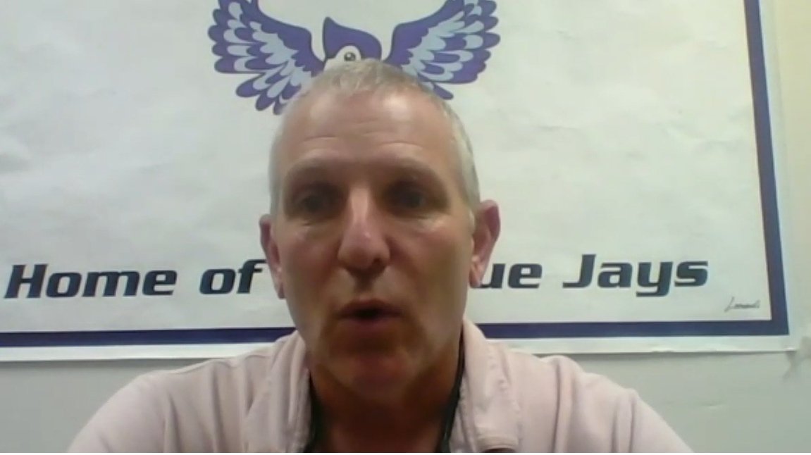 Eric Graff, a media specialist at Morningside Elementary School in Port St. Lucie, speaks to WPTV on May 27, 2021.jpg