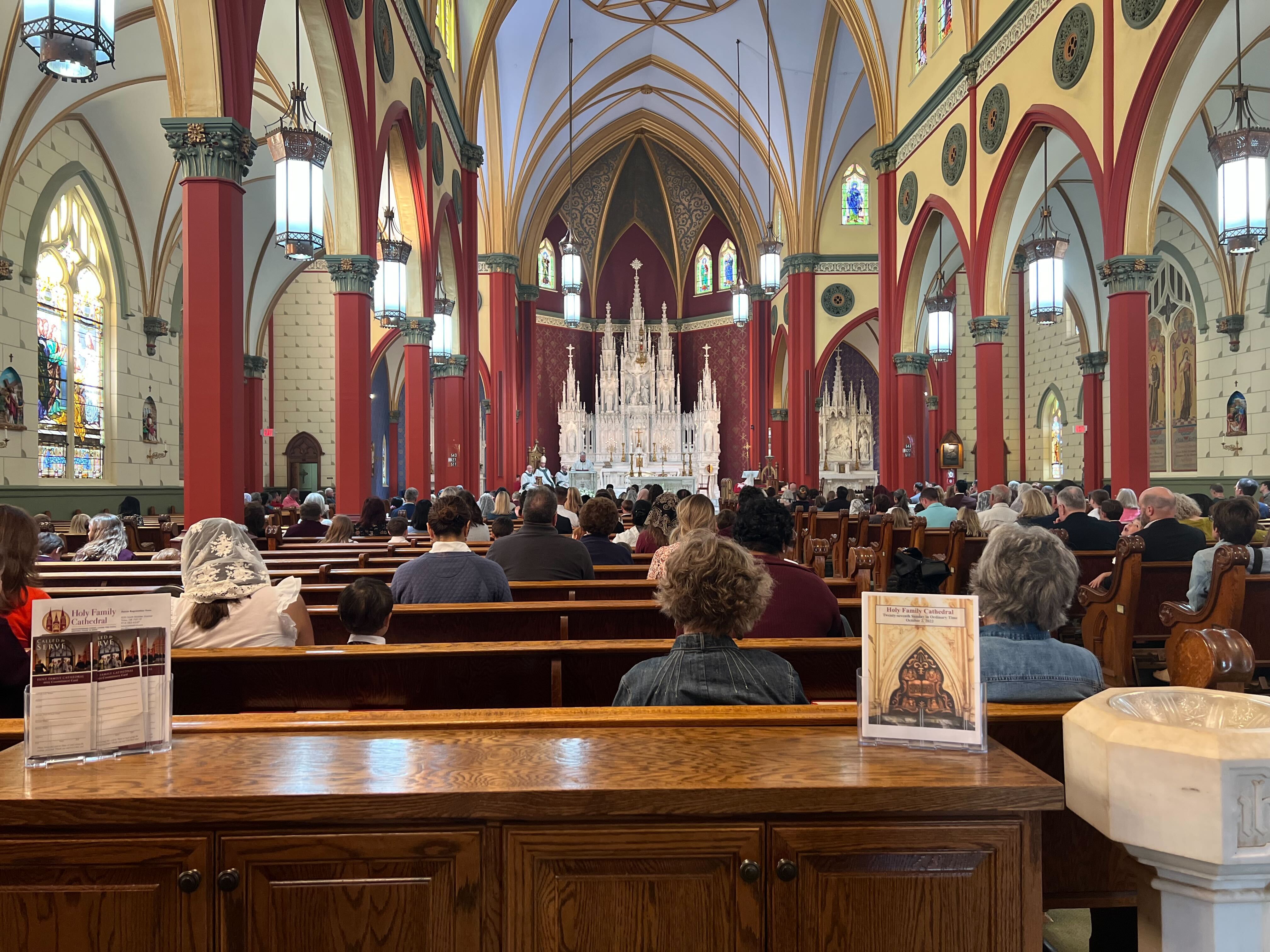 Mass at Holy Family Cathedral