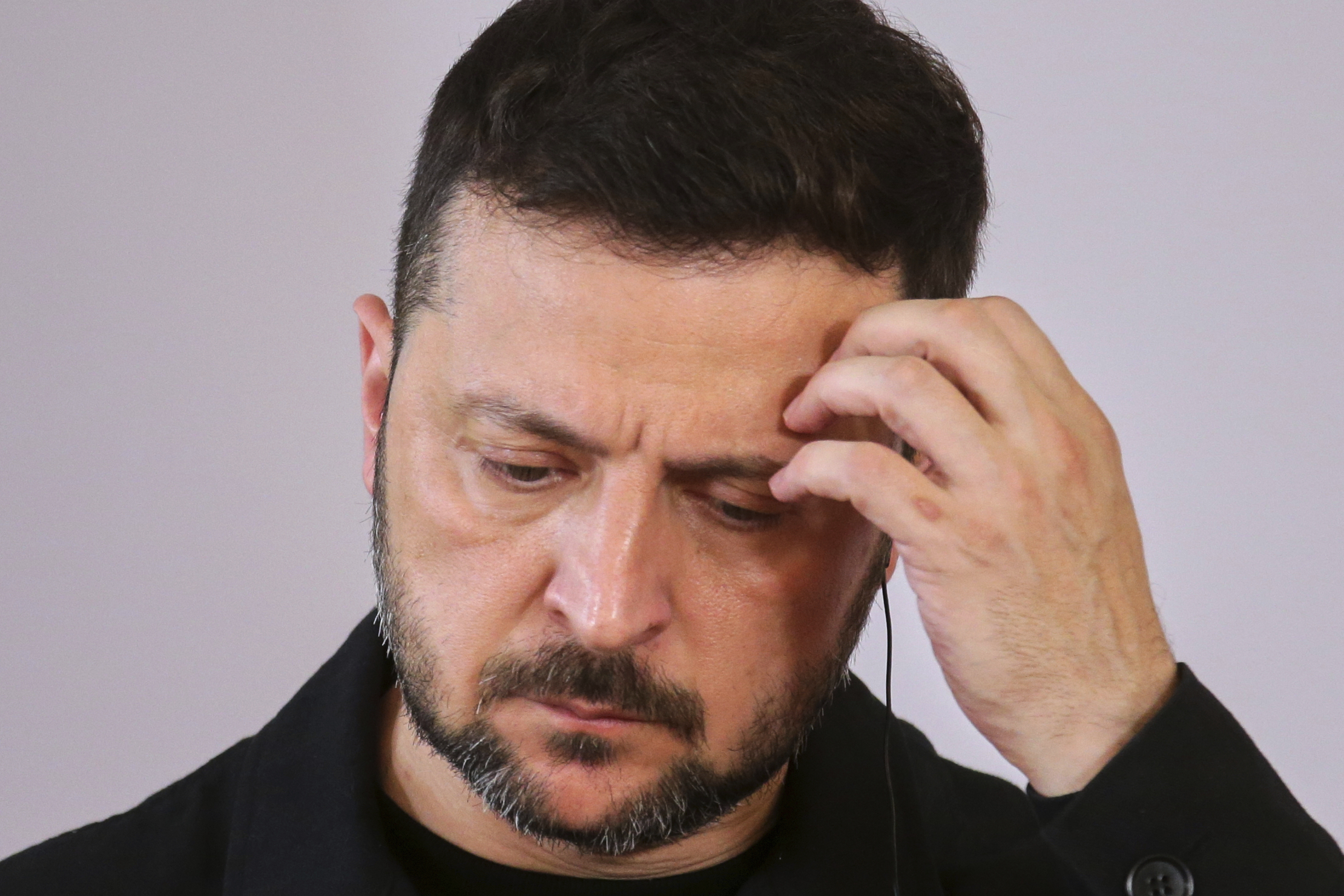 FILE - Ukraine's President Volodymyr Zelenskyy attends a press conference during his visit to Vienna, Austria, June 16, 2025. 