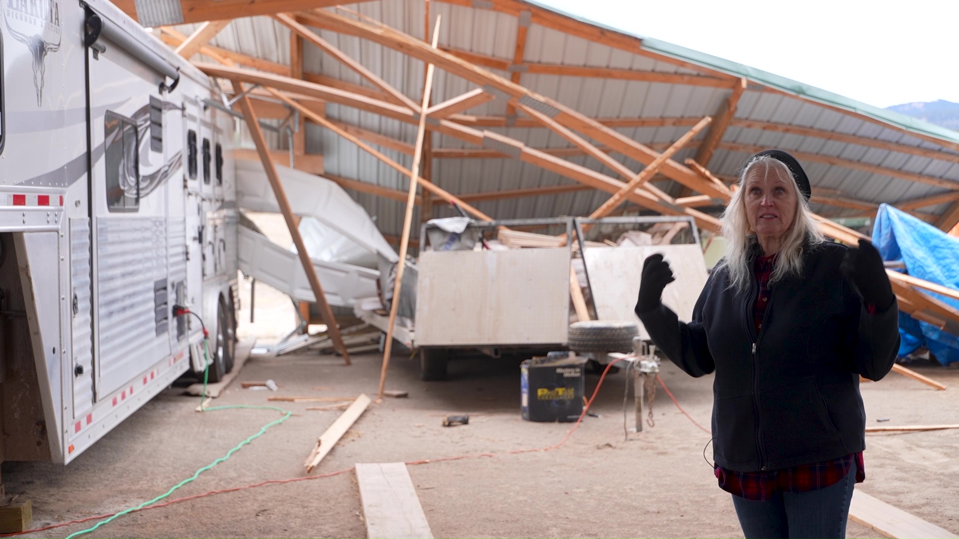 Wind damage in Helena
