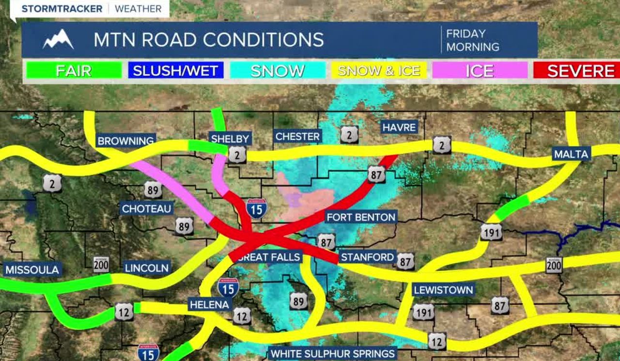 Icy roads create extremely hazardous driving conditions