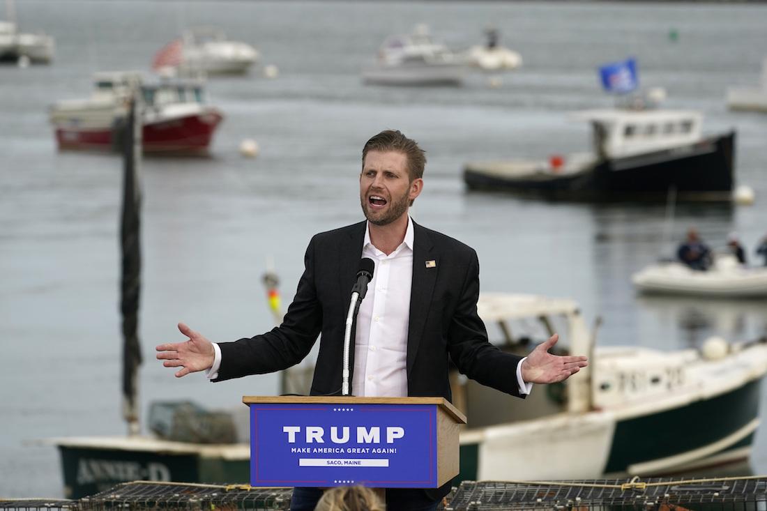 Lawyers: Trump's son Eric won't testify in NY probe before election