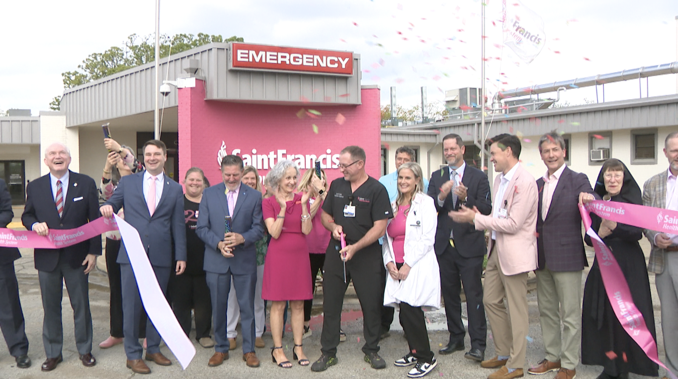 ST FRANCIS RIBBON CUT