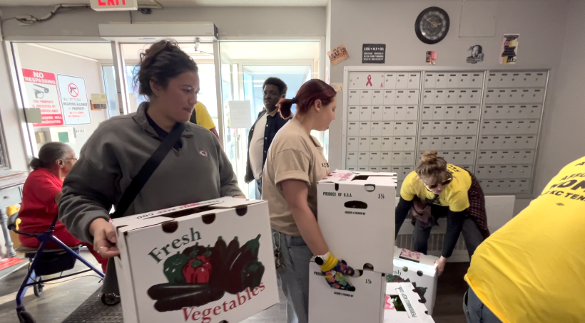 KC Tenants Union food giveaway