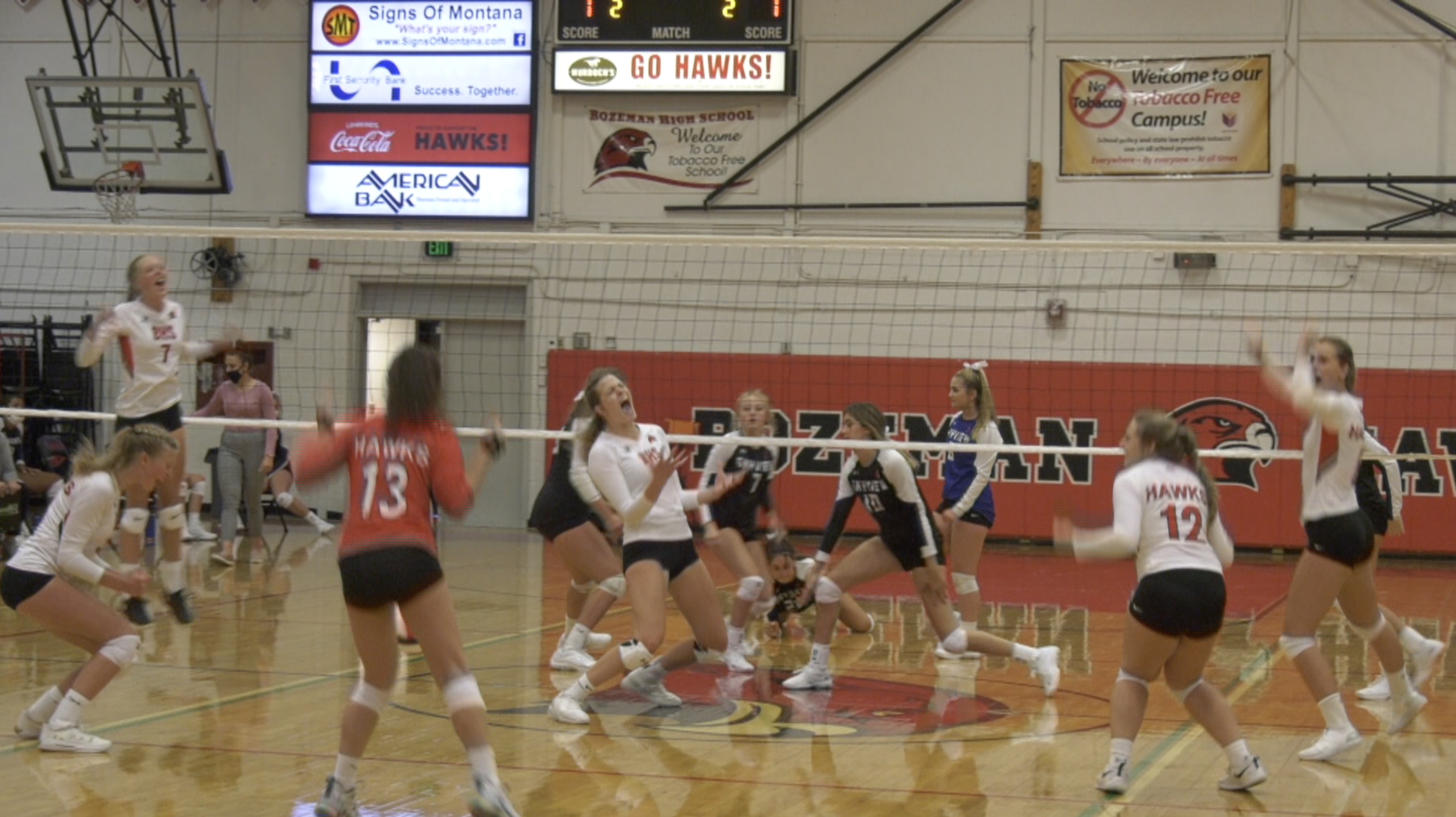 Bozeman volleyball gets first victory by defeating Billings Skyview