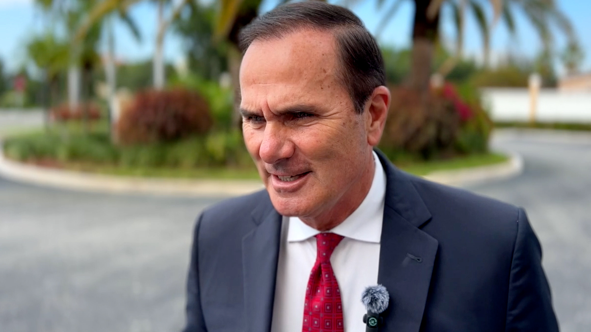 Republican State Rep. Mike Caruso lists the achievement of Gov. Ron DeSantis that he supports.