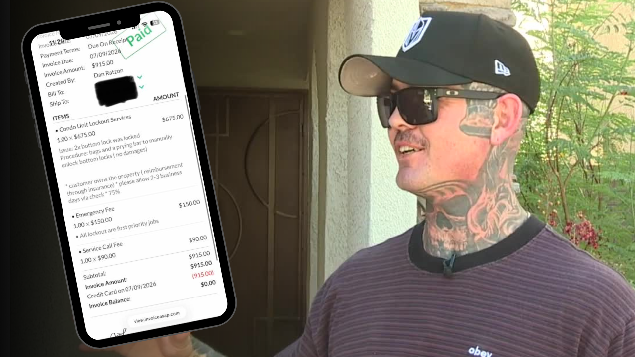 Henderson family cautions of $915 locksmith bill after being locked out with infant